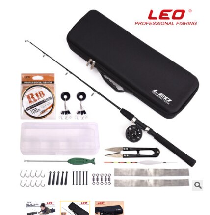 Ice Fishing Rod Set Winter Fishing Raft Fishing Rod Fishing Rod Equipment 80cm Black ABS Fishing Rod Solid Outdoor Fishing Rod: Default Title