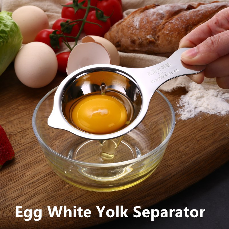 Edelstahl Ei Weiß Eigelb Separator Werkzeug Backen Zubehör Küche Werkzeug Ei Teiler Backen Kochen Hand Ei Gerät