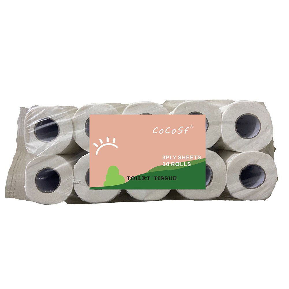 Huishoudelijke Huidvriendelijke Toiletpapier 3 Lagen Verdikte Wc Roll Met Core Houtpulp Badkamer Tissue Gezonde Papierrol