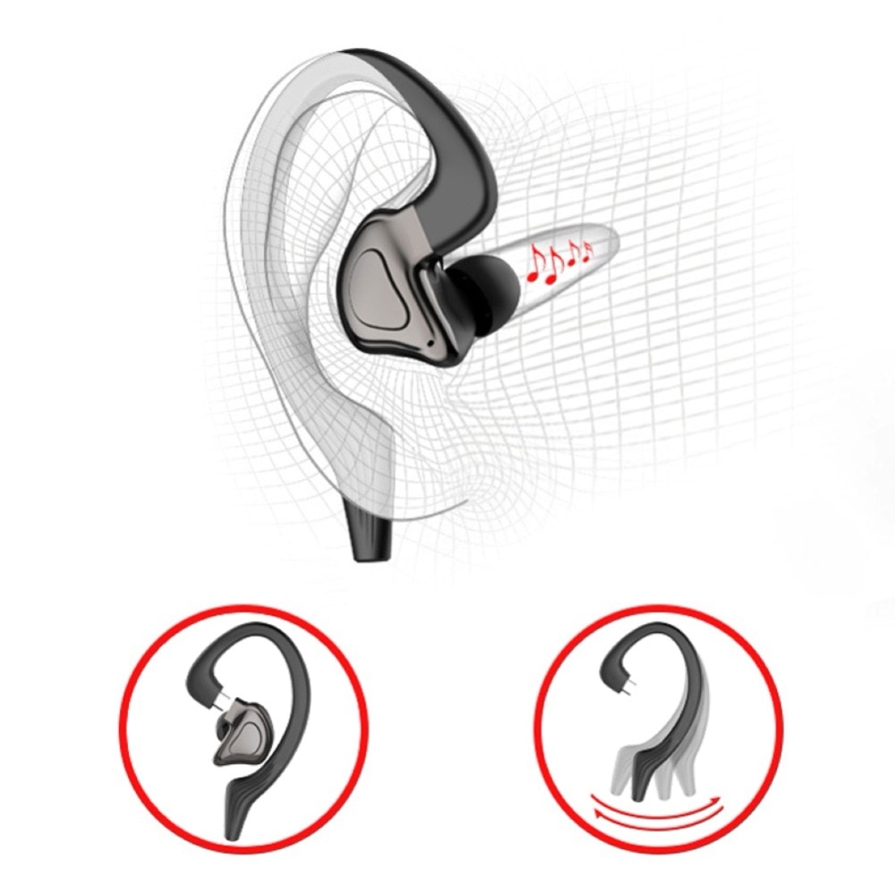 Draadloze bluetooth-oortelefoon, sport, waterdichte draadloze hoofdtelefoon, ruisonderdrukkende hoofdtelefoon, tws-oordopjes, headsets met microfoon