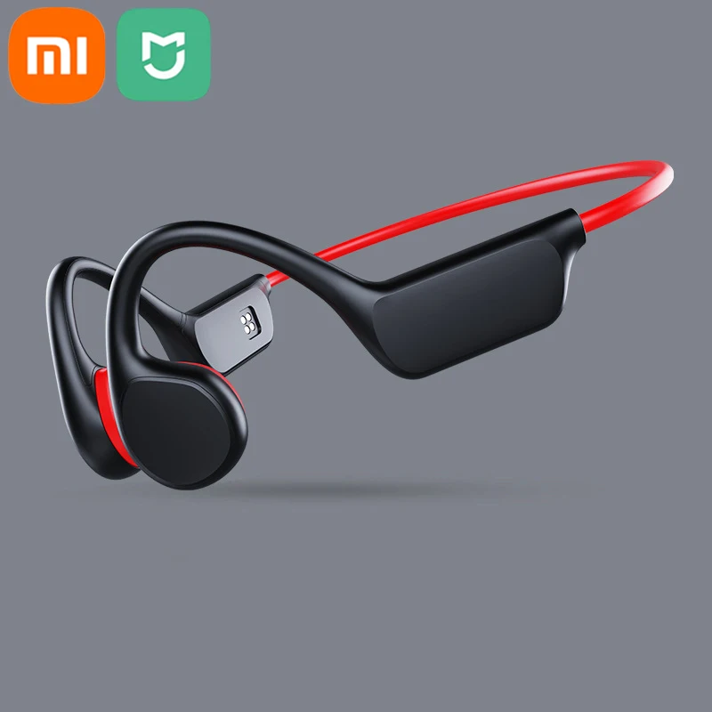 Xiaomi Mijia Bot Geleiding Oortelefoon Bluetooth Draadloze Ipx8 Waterdichte Mp3 Speler Hoofdtelefoon Met Microfoon Headset Zwemmen Oordopjes: Black