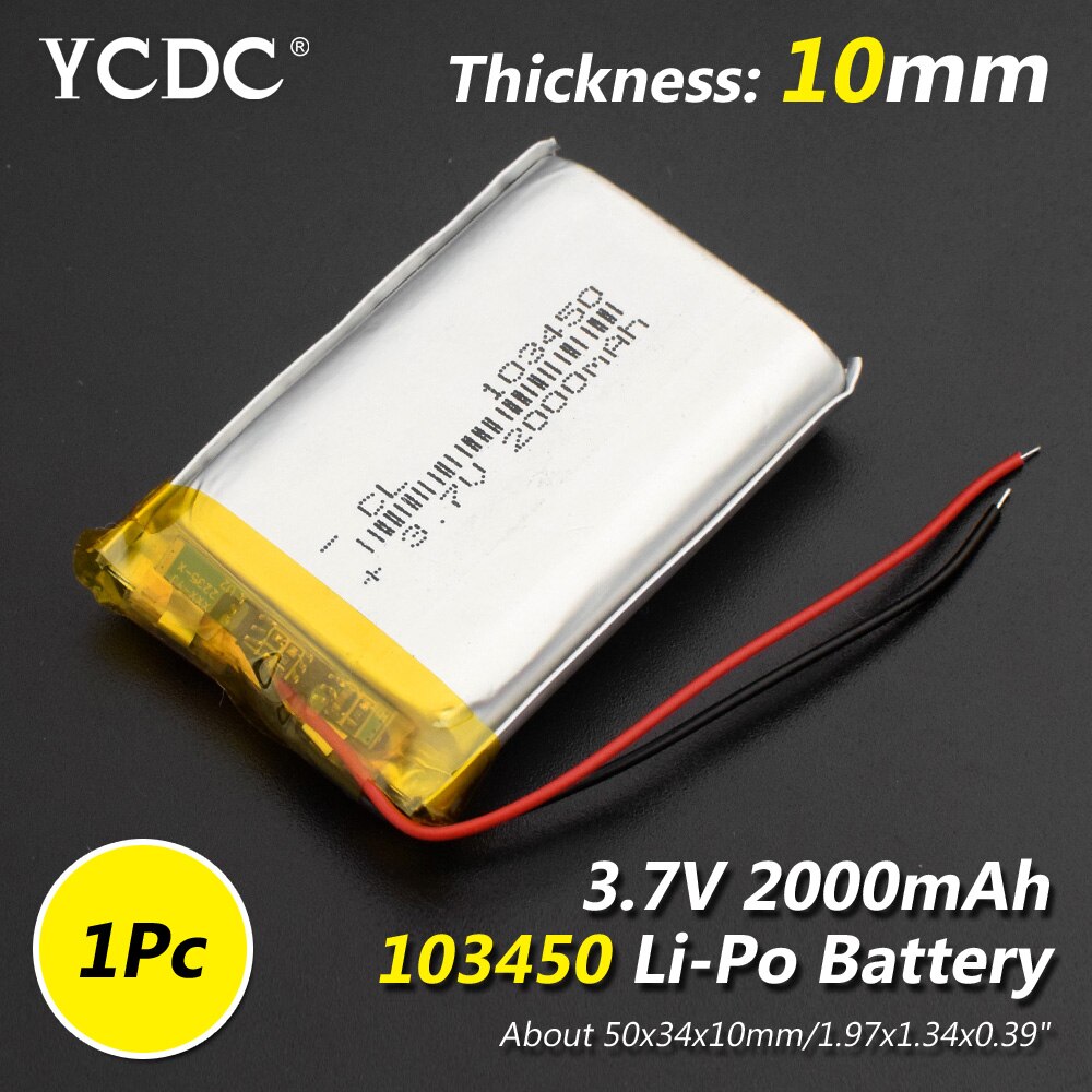 Oem 3.7V 2500mAh batteria ai polimeri di Li 505573 Lipo batterie ricaricabili ag