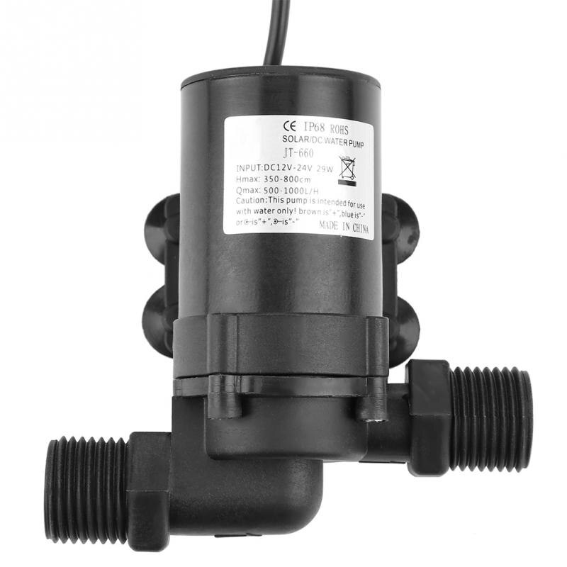 Mini DC Brushless Water Pump for Solar Water Heater 24V Brushless waterpump 1300L/H pumps bomba