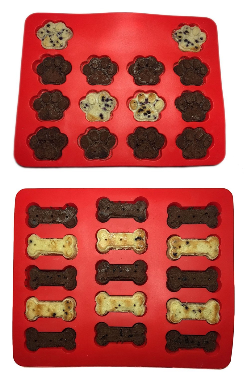 2 STKS Hond Bot Poot Siliconen Bakken Pan Keuken Cakevorm Biscuit Pan Siliconen Bakvorm Cakevorm Trays Voor Cake bakvormen