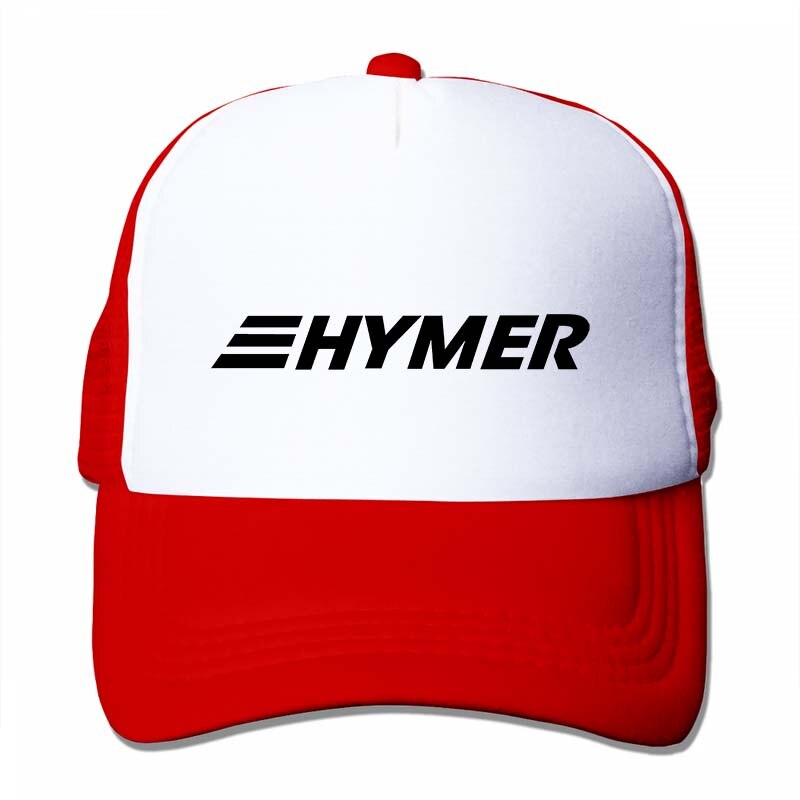 Hymer -sladies - Hymermobil Campervan motor-home mobile Baseball cap men women Trucker Hats adjustable cap: 4-Red