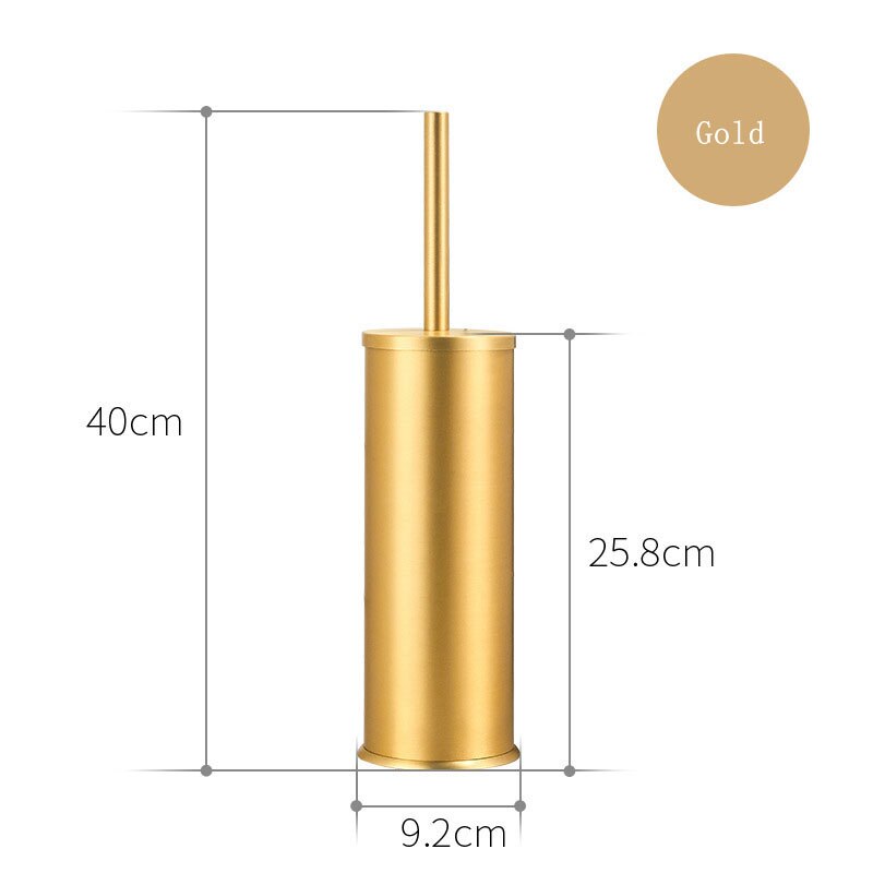 Luxury Golden Toilet Brush Bathroom Cleaning Brush Cleaner Long Handle Toilet Rack Bathroom Tool Accessories