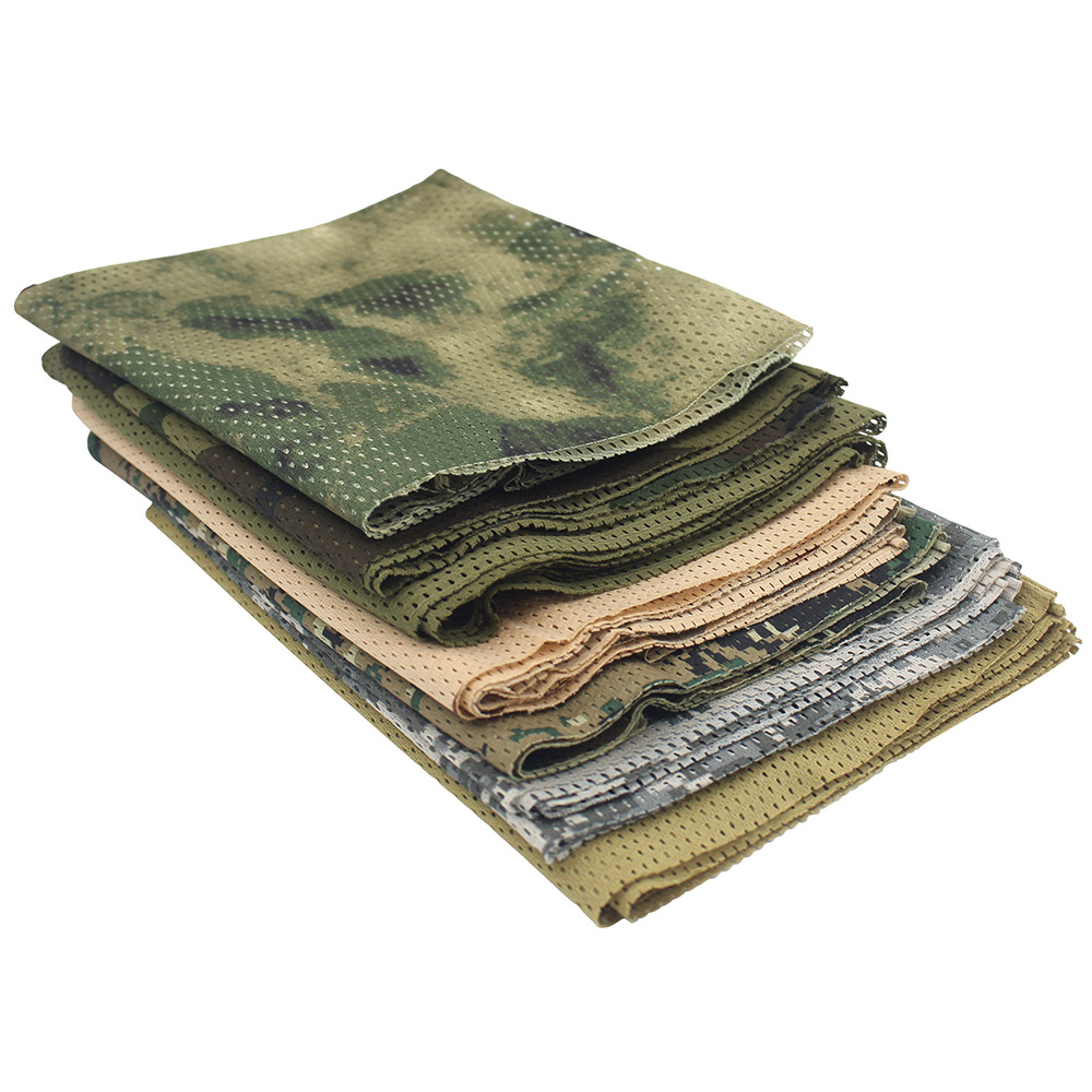 Jagd Gittergewebe Atmungsaktive Schal 165*48 cm Taktische Bandana Spezielle Bedienungen Tarnung Gesicht Handtuch Gewehr Tarnung Netz