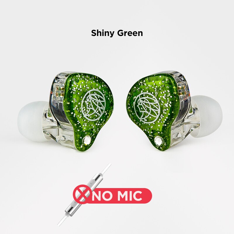 Originale TFZ In DIRETTA 1 In Trasduttore Auricolare Dell'orecchio HIFI Monitor Corsa E Jogging Sport auricolari con microfono 11.4 MILLIMETRI + 2DD Grafene Unità: 007Shiny Green
