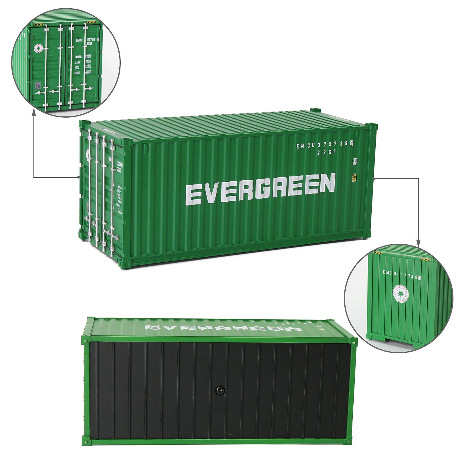 1pc O Scale 20ft Container Model Railway Accessories 1:48 20 Foot Container C8720