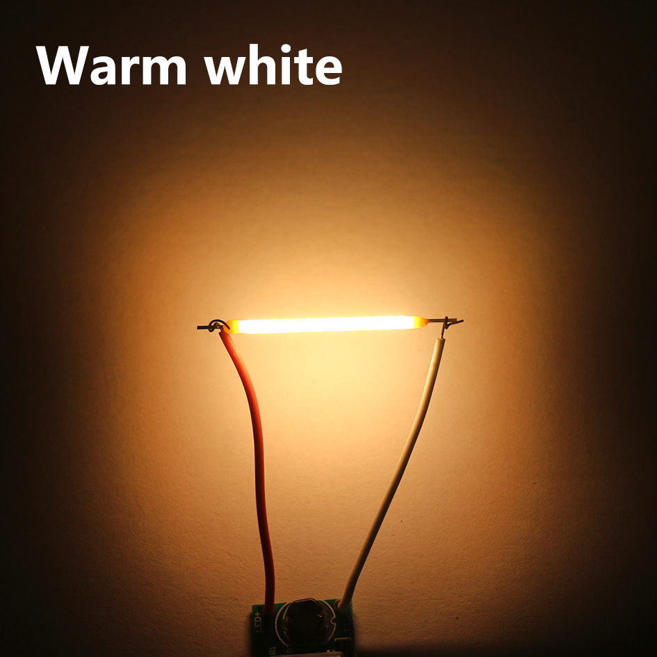 20PCS DC12V 3V 57V 38MM LED Edison Bulb Filament Lamp Parts LED Chip Incandescent Light Accessories Diode For Light Bulb: Warm White / 3V 38mm 20PCS