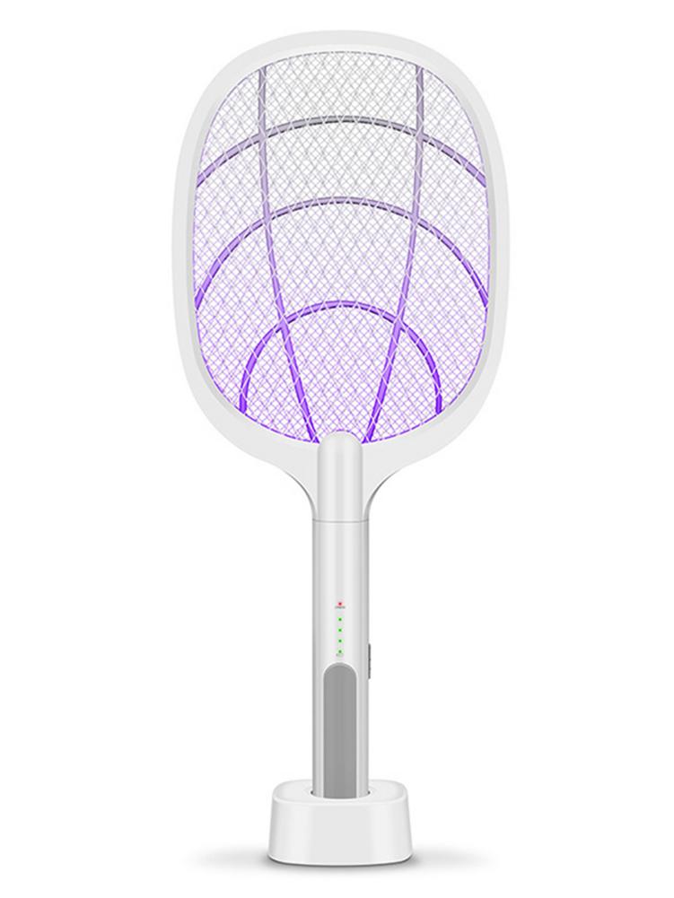 Hjemme elektrisk fluesmækker usb genopladelig fluesmækker stor myggemorder bug zapper ketcher til indendørs udendørs