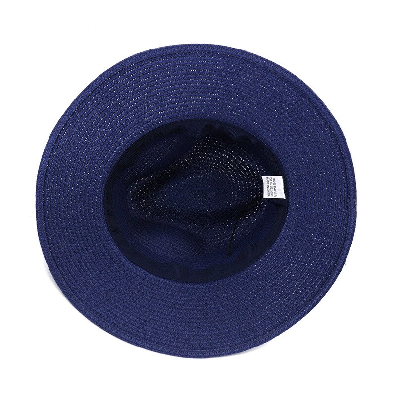 Vrouwen Hoeden Zomer Lente Stro Brede Rand Riem Band Zon Hoeden Outdoor Strand Reizen Casual Zon Beschermende Wit Zwart Zon hoeden