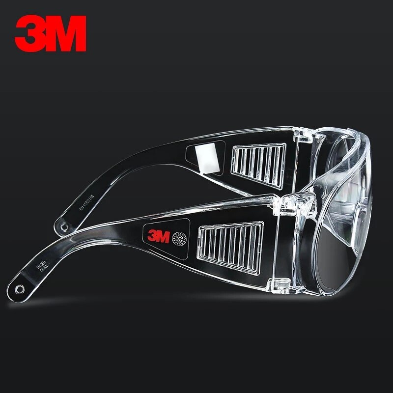 3M Originele 1611HC Veiligheidsbril Veiligheid Beschermende Bril Anti-Shock Anti-Splash Anti-Kras Platte Licht transparante Bril