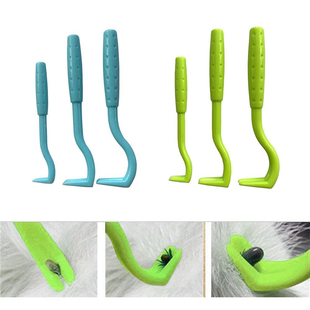 3PCS Pet Flea Remover Tool Scratching Hook Remover Pet Cat Dog Grooming Supplies Lice Hook Remover Clips Pet Comb