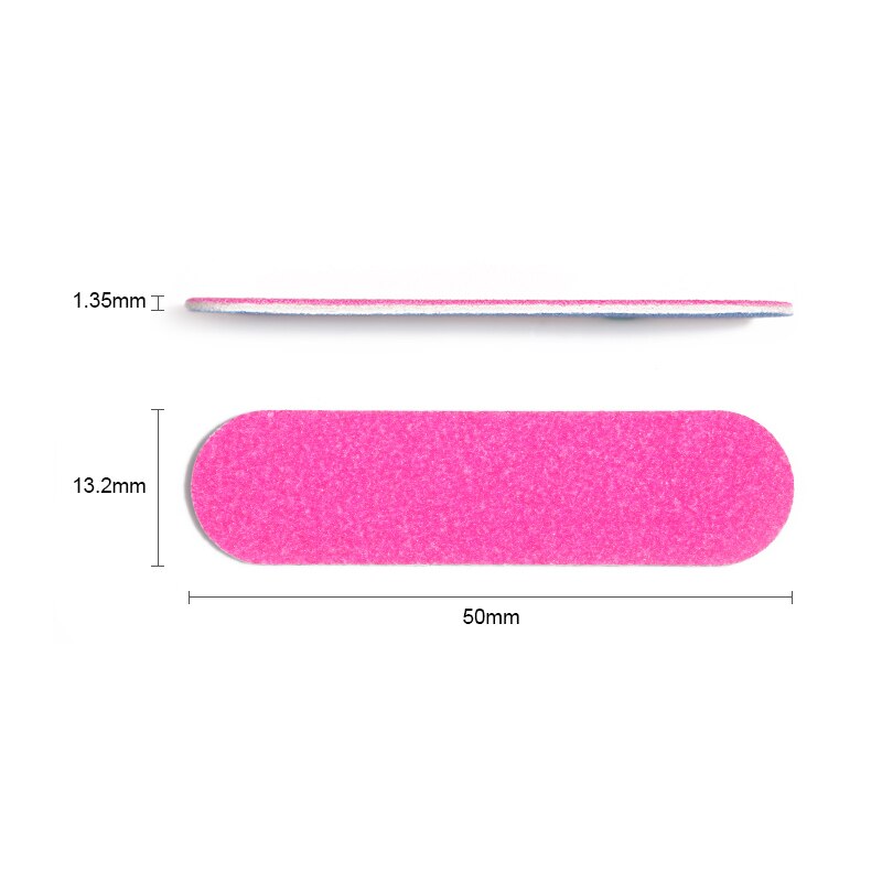 100 Stks/partij Double Side Mini Wegwerp Nail Buffer Bestanden Schuurblok Grit Professionele Pedicure Nagel Gereedschappen Nagelvijl
