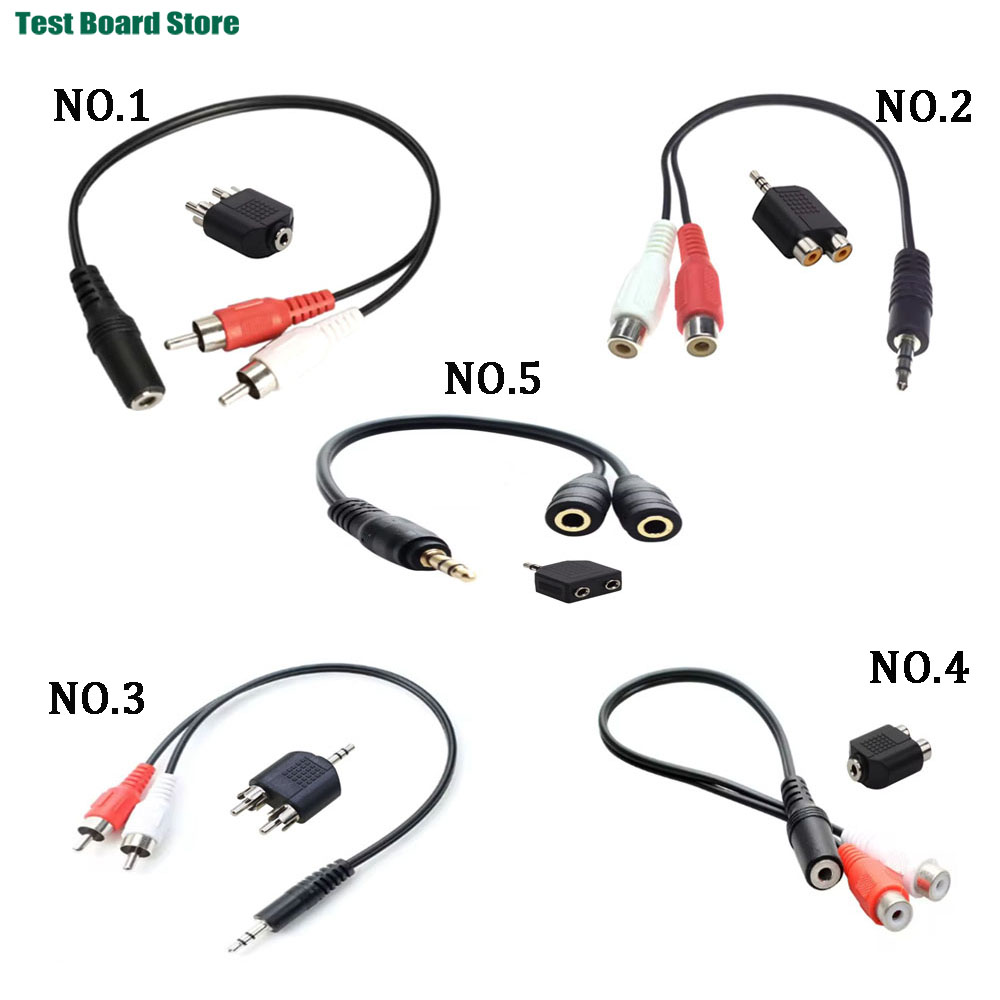 RCA-Kabel, 3,5-mm-Klinkenstecker, Stereo-Audiokabel auf 2 RCA-Buchse, Buchse auf Stecker auf Kopfhörer, AUX-Y-Adapter für DVD-Verstärker
