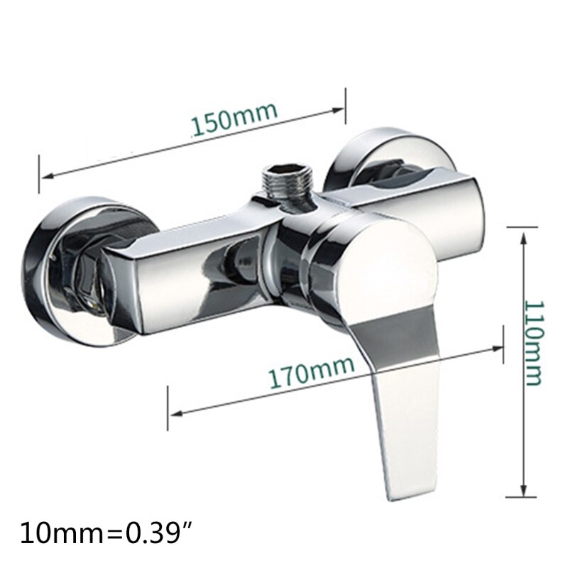 Bathtub and Cold Mixing Water Faucet Sink Spray Double Shower Head Deck Taps