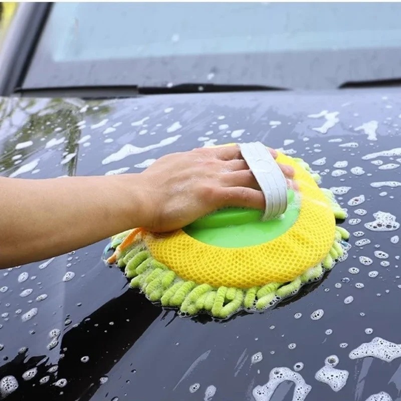 Car Washing Mop Cleaning Brush Telescopic Long Handle Cleaning Mop Chenille Broom Care Detailing Mop Brush Car Cleaning Tools