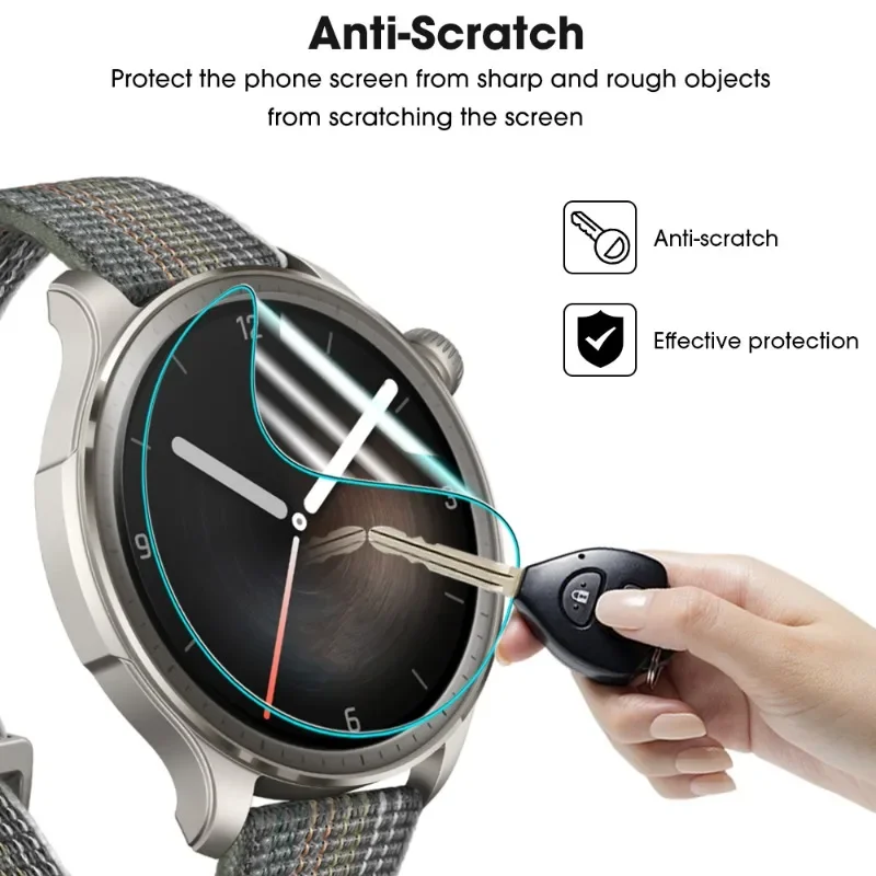 Doorzichtige Anti-Kras Beschermende Film Voor Amazfit Balans Hydrogel Film Voor Amazfit Balans Smartwatch Screenprotector Accessoires