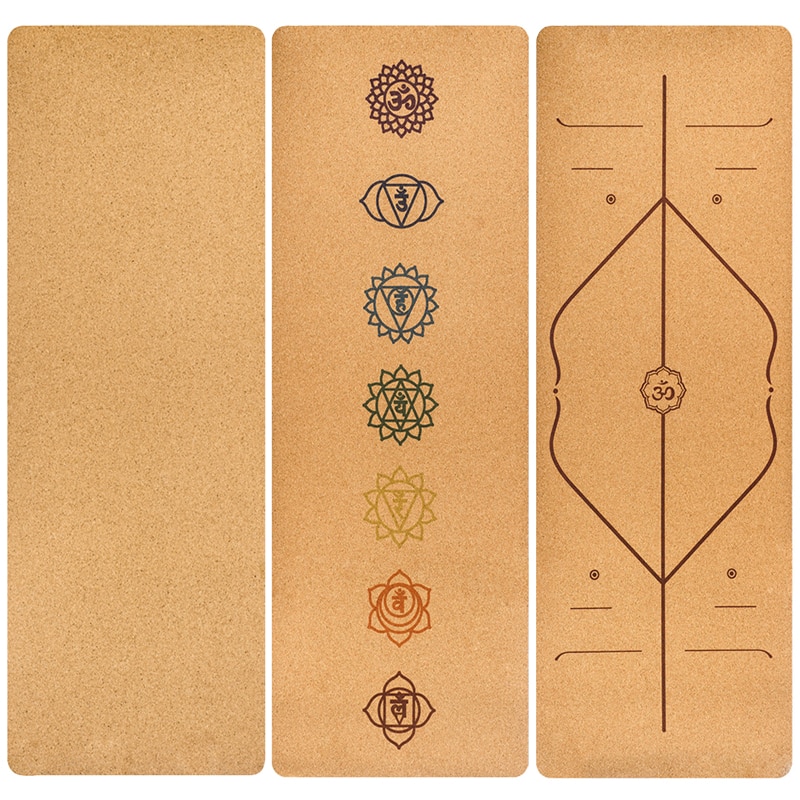 5Mm 183X66cm Oefening Yoga Mat Natuurlijke Kurk Tpe Antislip Yoga Mats Fitness Gym Sport Pilates Training Pads absorberen Zweet Geurloos