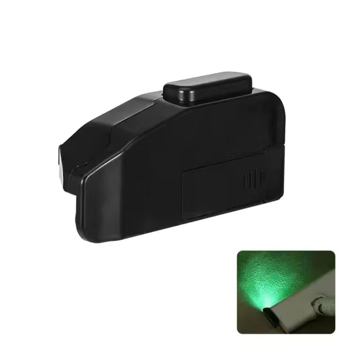 Luz detectora de polvo al vacío, accesorio de luz LED al vacío, luz LED verde para accesorios de aspiradora