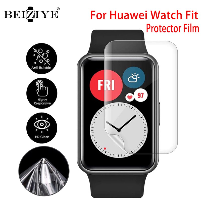 Pièces de 5 films de Protection en TPU souple, transparent, pour Huawei Watch Smart Watch, Film de Protection d'écran Full HD, Hydrogel