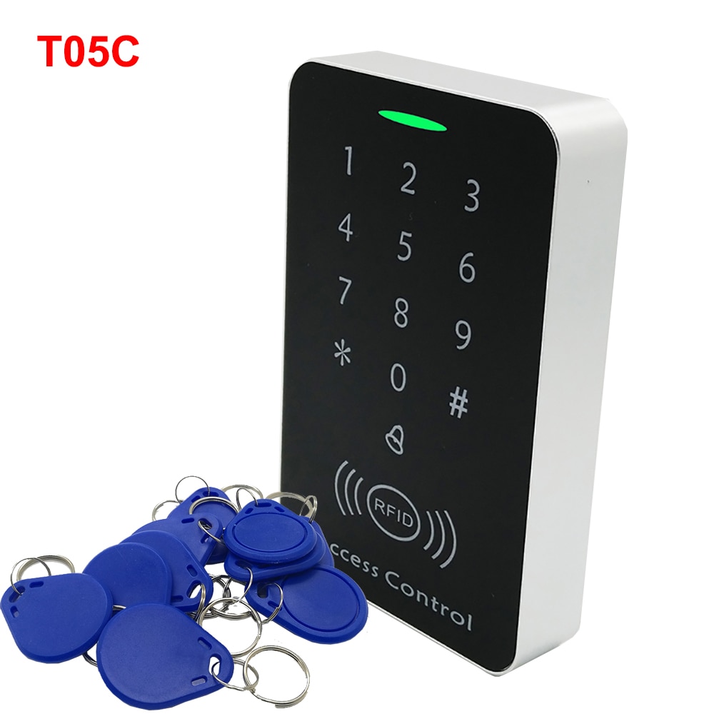 125khz RFID Proximity Card Access Control System RFID/EM Keypad Card Access Controller Door Opener Master Controller: 13.56mhz Blue Key
