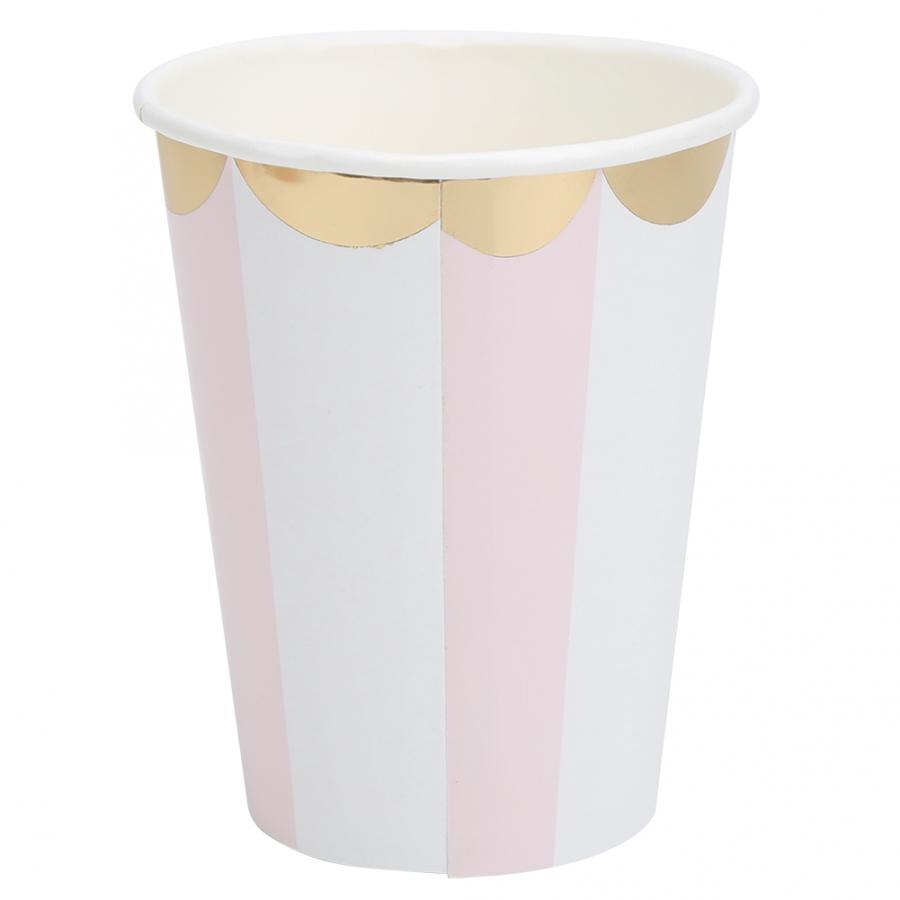 Huishouden Wegwerp Platen/Cup Gold Stempelen Wegwerp Papier Schotel En Cup Set Party Servies Levert