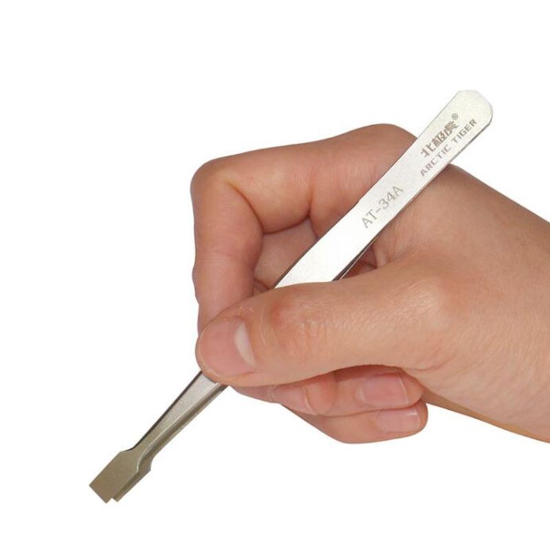 Pinzas de sujeción para laboratorio, herramienta electrónica industrial, ancha y plana, 120mm