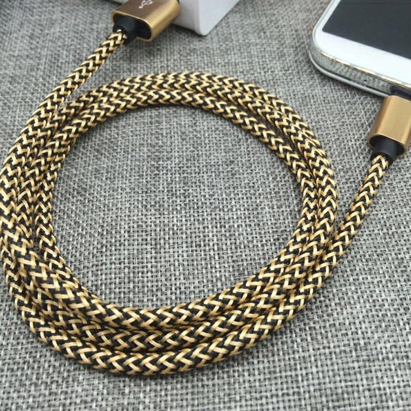 for Samsung S8 S9 plus note9 For Fast Charger cable Note8 S9 S8 C5 C7 C9 pro 1.2/1.5M USB Type C Cable: Gold Type C Nilon