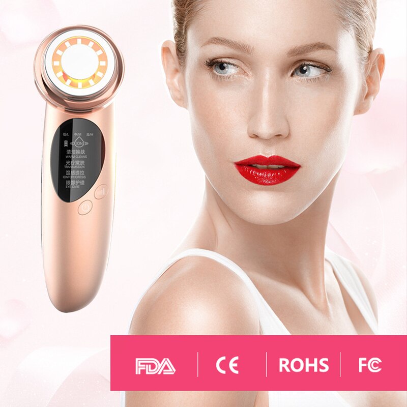 Face Skin EMS Mesotherapy Electroporation RF Radio Frequency Facial YSQ LED Photon Skin Care Tighten Beauty Machine