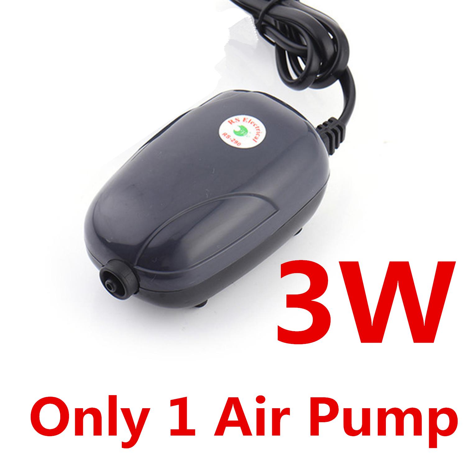 Mini Fish Tank Air Pump Energy Saving Efficient Aquairum Oxygen Pump Air Compressor For Fish Oxygen Circulation 3W/5W: 3W