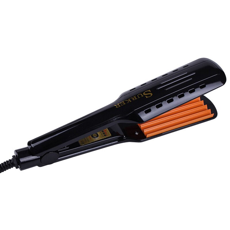 Surker Sk-9201 rizador de cerámica corrugado rizador estilizador de pelo ondulado eléctrico cabello ondulado enchufe de la UE