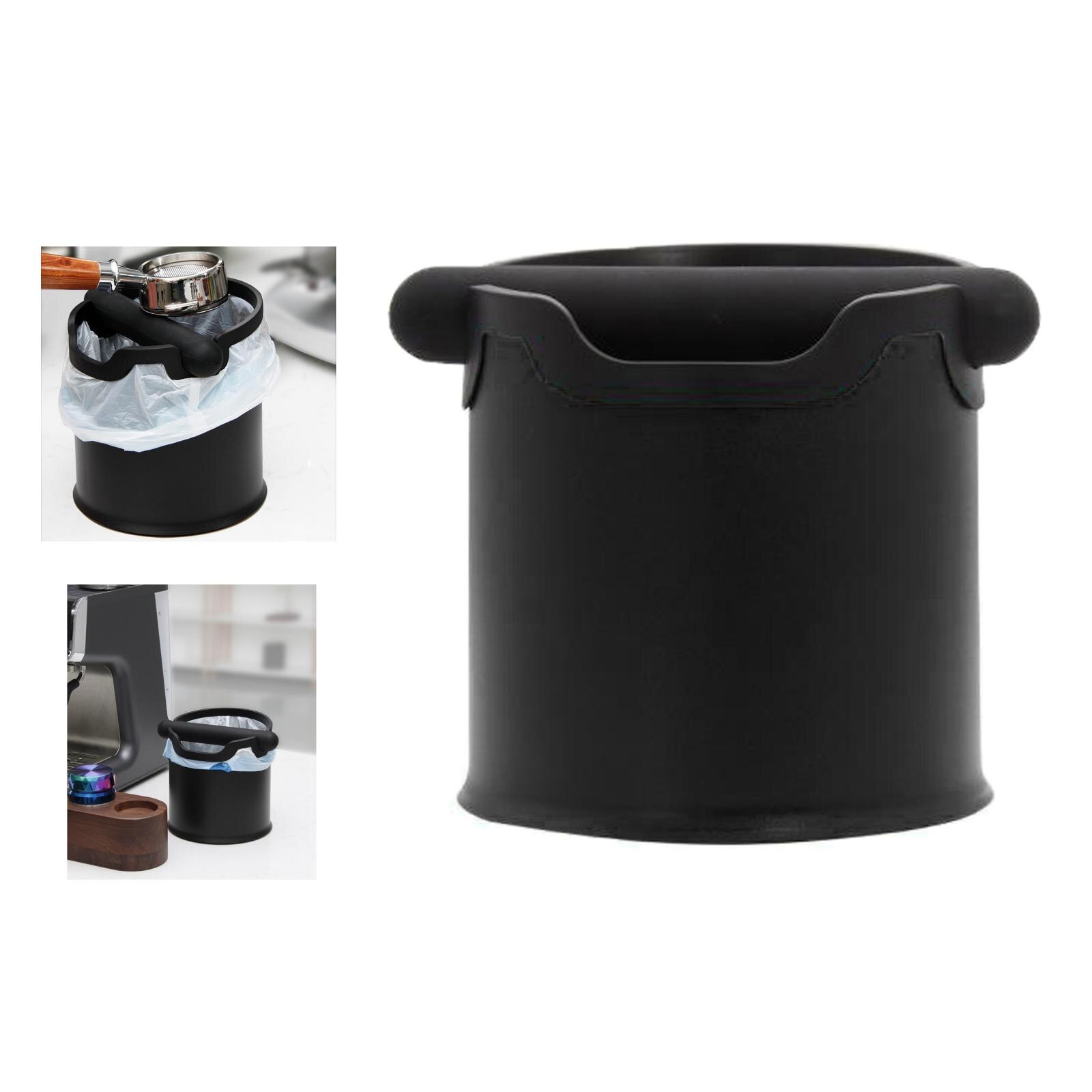 Koffie Knock Out Box Koffie Maalt Residu Afval Bin Box Verwijderbare Klop Bar: Black