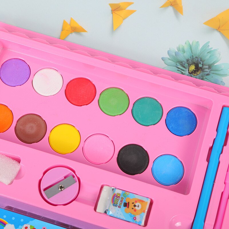 86Pcs Kids Art Set Children Drawing Set Water Color Pen Crayon Oil Pastel Painting Drawing Tool Art Supplies Stationery Set