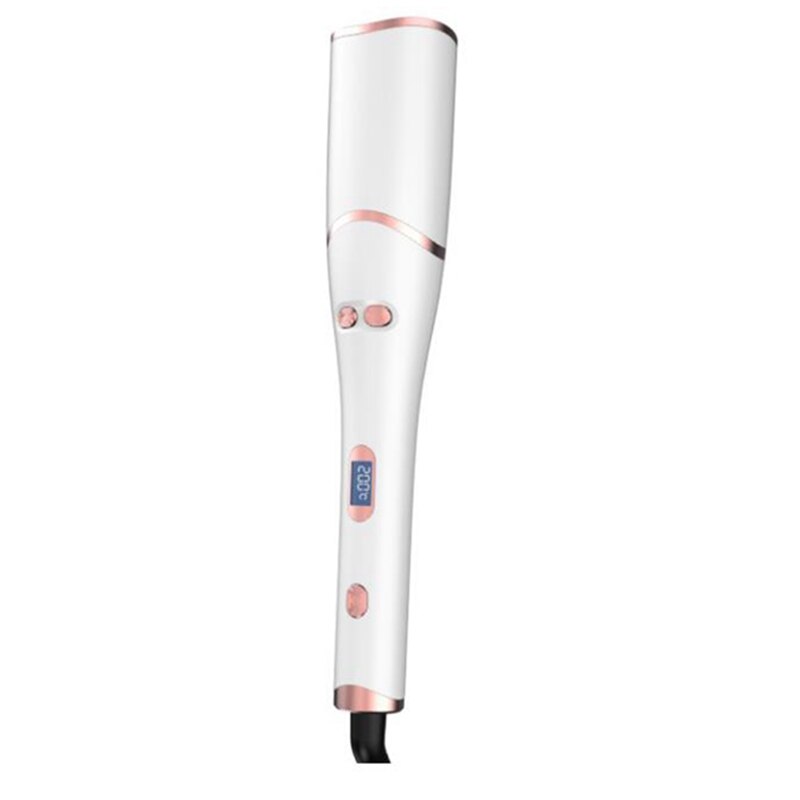 Curling Iron Rotating Curling Iron Quick and Lasting Styling Curling Iron Electric Curling Iron: white / US