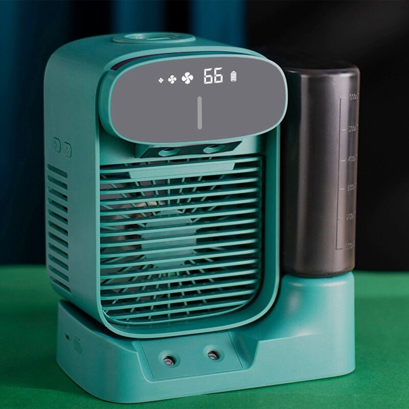 Air Conditioning USB Air Cooler Mini Fan Mobile Humidification 2400 Mah Portable Water Cooled Air Conditioning