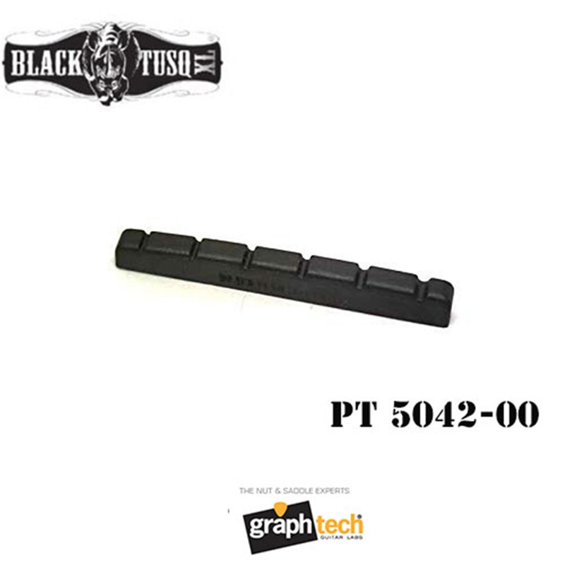 Graph Tech PT-5042-00 TUSQ Nut XL 42mm Pre-Slotted Flat Bottom Guitar Nut for FD Strat Electric guitar Black