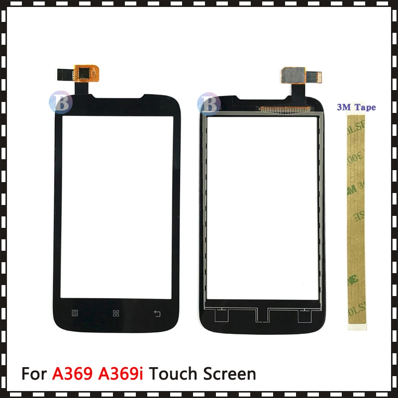 Replacement 4.0" For Lenovo A369 A369i Touch Screen Digitizer Sensor Outer Glass Lens Panel