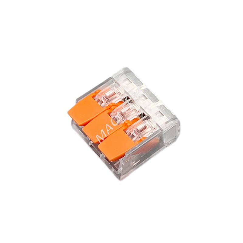 Wire Connector 24/48/72/96 PCS Orange Mini Quick Connector Universal Compact Plug-in Wire Terminal Home Connector