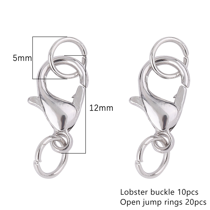 10 sztuk/partia ze stali nierdzewnej pozłacane zapięciem Lobster Jump pierścienie dla bransoletka naszyjnik łańcuchy DIY tworzenia biżuterii ustalenia dostaw: 04