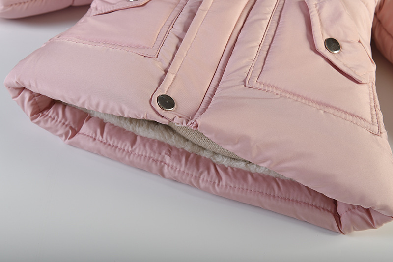 Neue Jahr 2022 Mädchen Mäntel Langarm Mit Kapuze Unten Jacke Für Kleinkind Mädchen Kleidung freundlicher Verdicken Winter Oberbekleidung 4-6 jahre