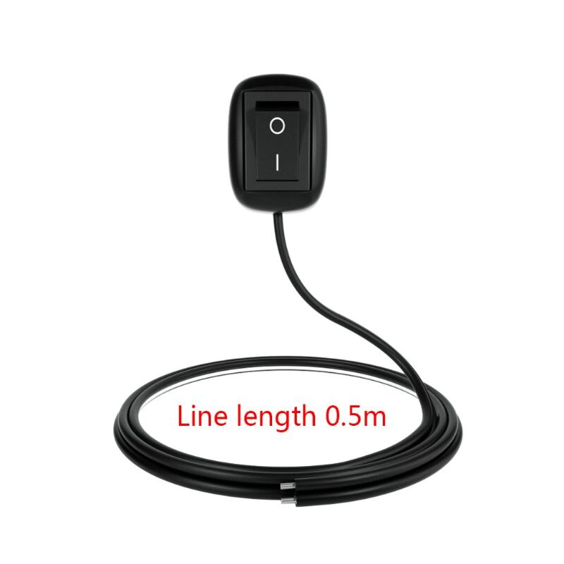 Dc 12v vippeafbryder med bilkontaktpasta-type med kabel til tågeringsdrevlys  e7ca