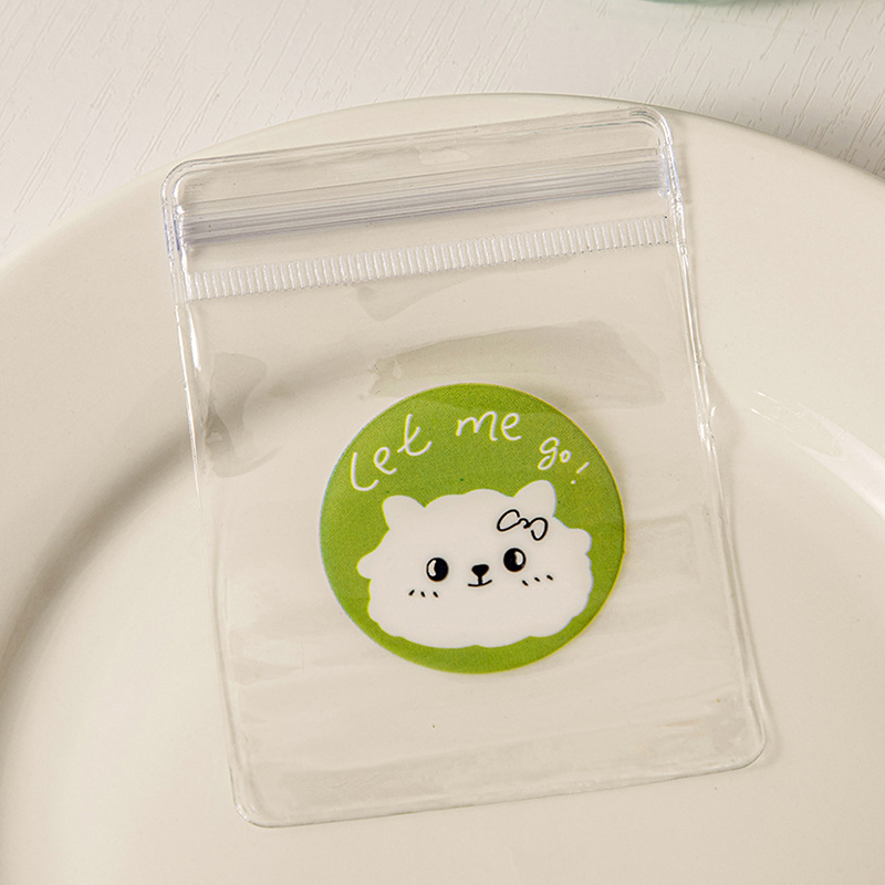 Sacchetti per gioielli in PVC trasparente da 20 pezzi sacchetti sacchetto di immagazzinaggio carino anti-ossidazione per orecchini collana braccialetto Schermo sacchetto di imballaggio