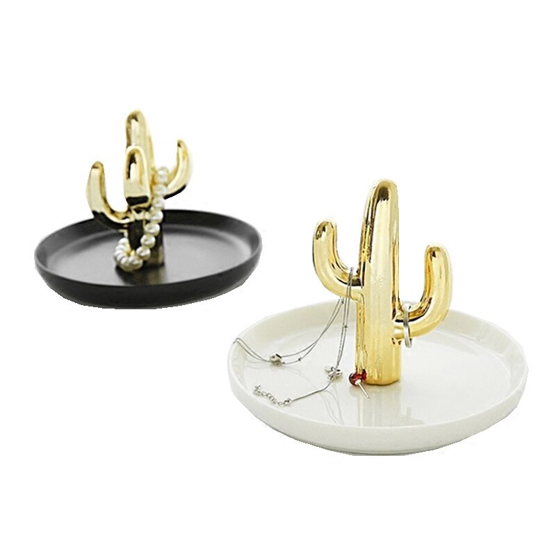 Nytår 1 stykke keramisk europæisk ring smykker fad perle fad ring opbevaringsplade pakke boligindretning bryllupsfødselsdag