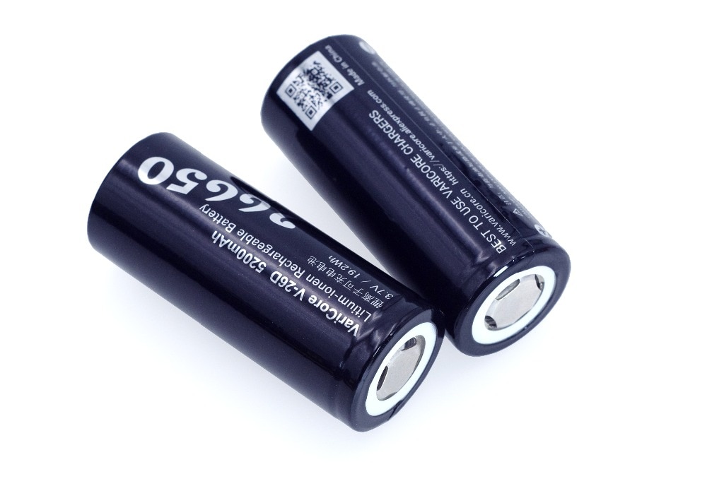 1-6 stks VariCore 26650 Li-Ion Batterij 3.7 v 5200mA V-26D Ontlader 20A Power batterij voor zaklamp E- gereedschap batterij