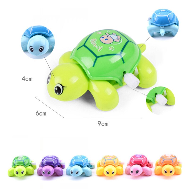 1PC Baby Children&#39;s Funny Wind-up Toys Kids Spring Clockwork Toy Mini Pull Back Cycling Pig/dinosaur/elephant/monkey Wind Up Toy: C-Random Color