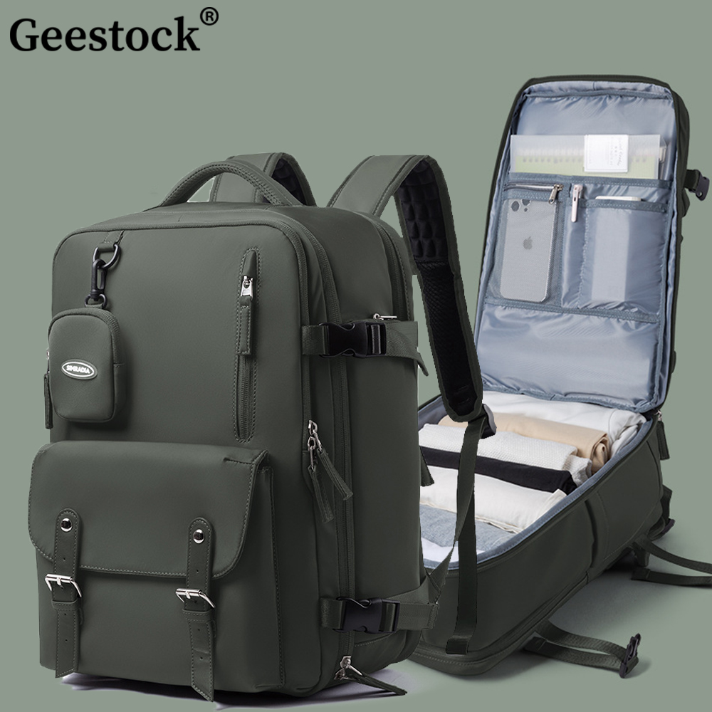 Geestock Women Carry On Backpack Travel Backpack Plane 40x30x20 Girls' School Backpack Youth Students Schoolbags Laptop Bag