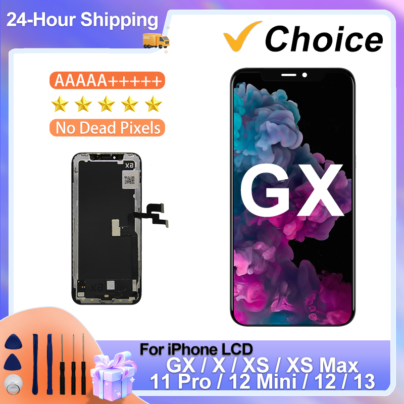 GX LCD Pantalla Display OLED For iPhone X XS XSMAX 11 12PRO 12mini 13 14 PRO MAX 14PULS Digitizer Touch Screen True Tone