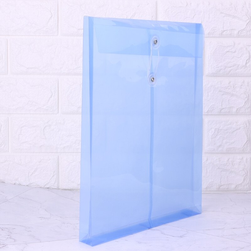 A4 Office File Bag Button Closure Folder Bag Plastic File Folder Office Supply